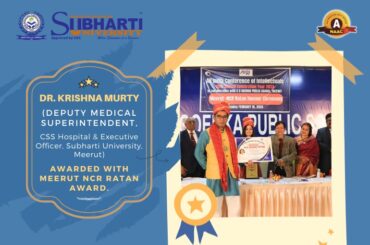 Meerut NCR Ratan Award To Dr. Krishna Murty