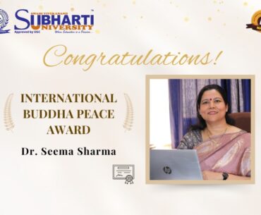Dr. Seema Sharma Honored with International Buddha Peace Award