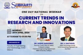 One Day National Webinar On Current Trends in Research and Innovations