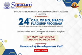 A Workshop on “24th Call of Big, BIRAC'S Flagship Program”