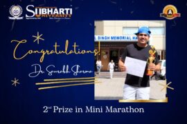 2nd prize in Mini Marathon to Dr. Saurabh Sharma