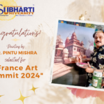 Painting by Dr. Pintu Mishra selected for France Art Summit