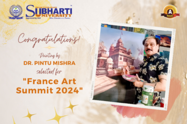 Painting by Dr. Pintu Mishra selected for France Art Summit