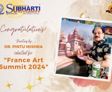 Painting by Dr. Pintu Mishra selected for France Art Summit
