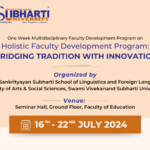 Holistic Faculty Development Program Bridging Tradition with Innovation