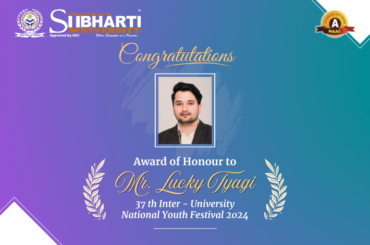 Award of Honour in 37th Inter-University National Youth Festival 2024