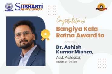 Bangiya Kala Ratna Award to Dr. Ashish Kumar Mishra