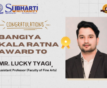 Bangiya Kala Ratna Award to Mr. Lucky Tyagi