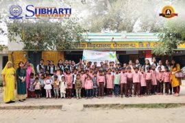 Anganwadi visit to Prathmik Vidyalaya Pepla