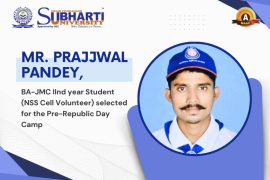 Prajjwal Pandey, Subharti NSS volunteer selected for Pre-RD Camp.