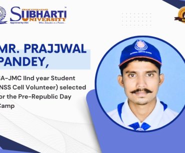 Prajjwal Pandey, Subharti NSS volunteer selected for Pre-RD Camp.