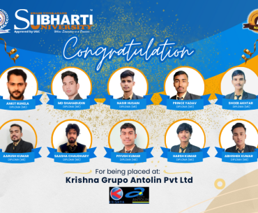 10 Bright Students Hired by Krishna Grupo Antolin Pvt Ltd