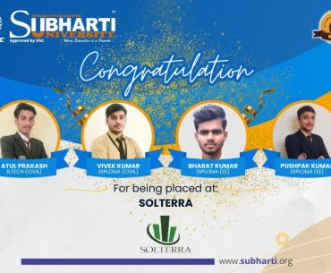 Four Talented Students Secured Placements at Solterra India LLP