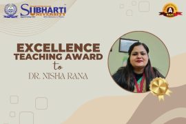 Excellence Teaching Award to Dr. Nisha Rana