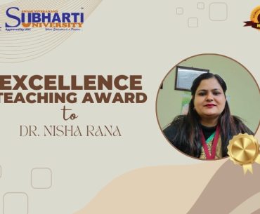Excellence Teaching Award to Dr. Nisha Rana