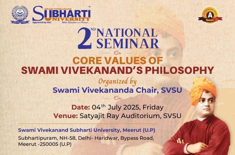 2nd National Seminar on Core Values of Swami Vivekanand’s Philosophy