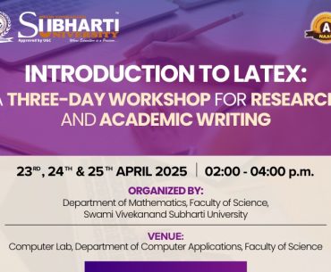 A Three-Day Workshop for Research and Academic Writing
