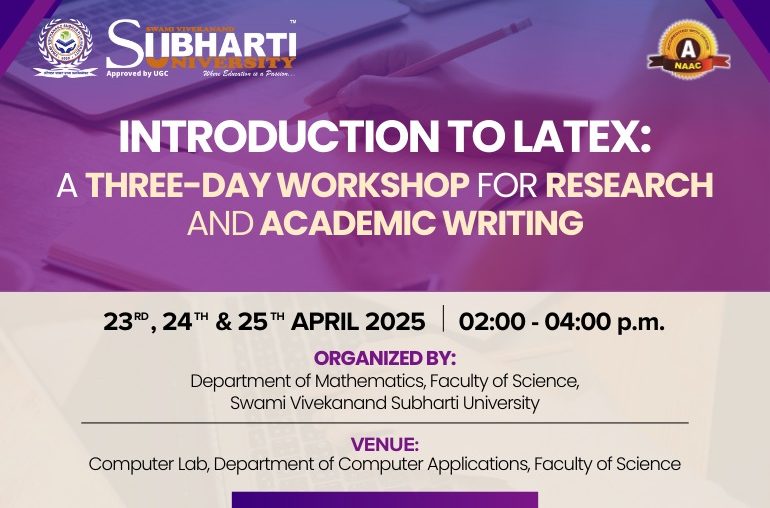 A Three-Day Workshop for Research and Academic Writing