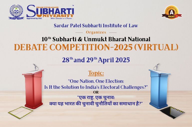 10th SUBHARTI & UNMUKT BHARAT NATIONAL DEBATE COMPETITION 2025