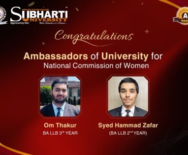 Ambassadors of University for National Commission of Women