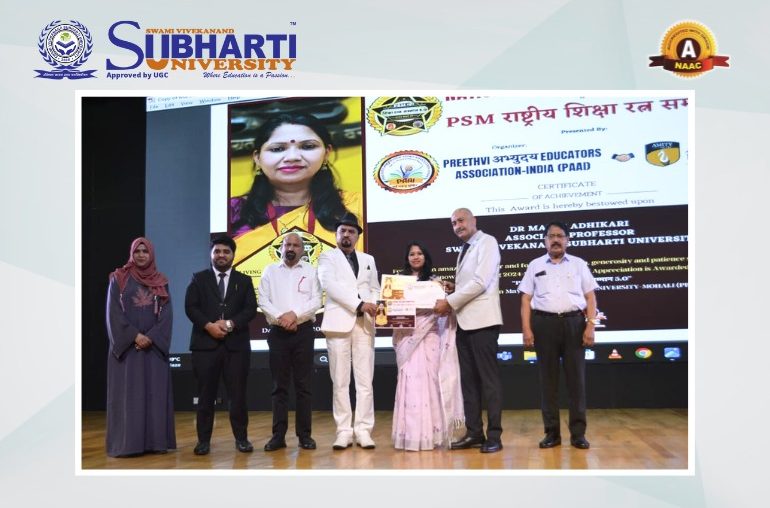 Dr. Manju Adhikari Honored with Academic Legend Award 2025