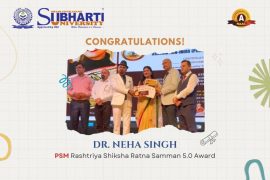 Dr. Neha Singh Honoured with PSM Rashtriya Shiksha Ratna Samman 5.0 Award