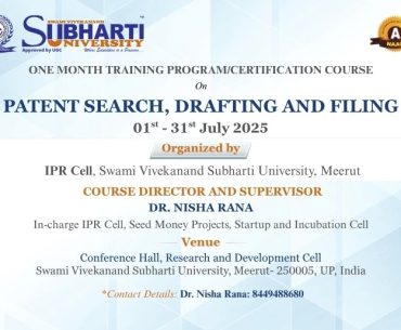 ONE MONTH TRAINING PROGRAMCERTIFICATION COURSE
