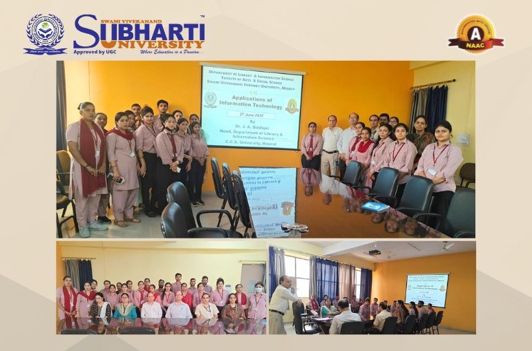 Guest Lecture by Dr. J.A. Siddiqui on “Applications of Information Technology”