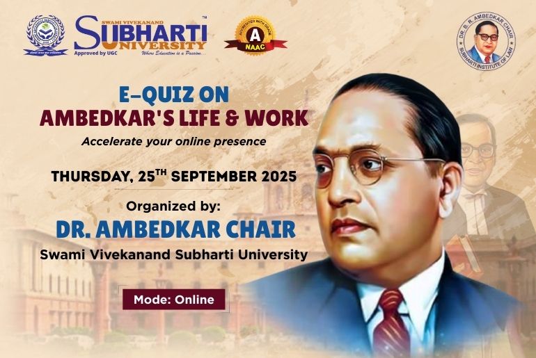 E-quiz on “DR. AMBEDKAR’S LIFE AND WORK”