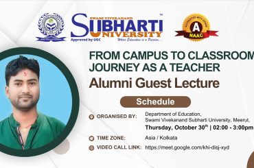 Alumni Expert Lecture on “From Campus to Classroom: Journey as a Teacher”