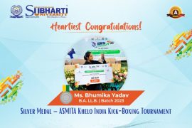 Ms. Bhumika Yadav Wins Silver Medal at ASMITA Khelo India Kick-Boxing Championship