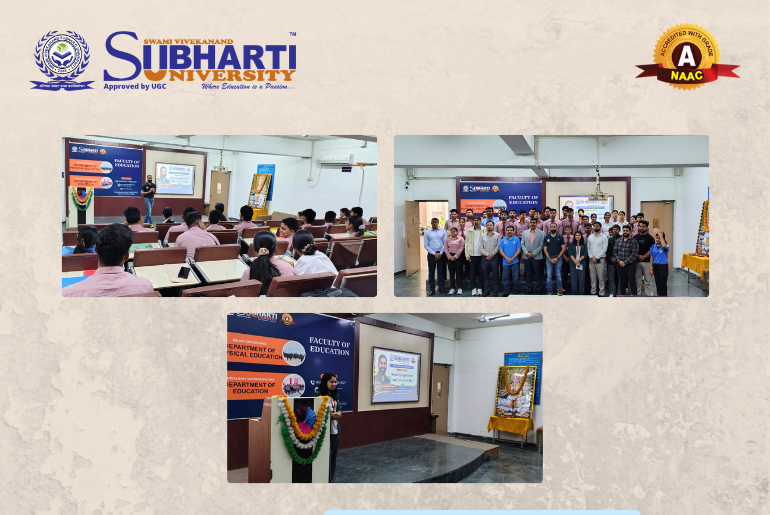 Guest Lecture on “Warm-Up Approaches” - Subharti University News